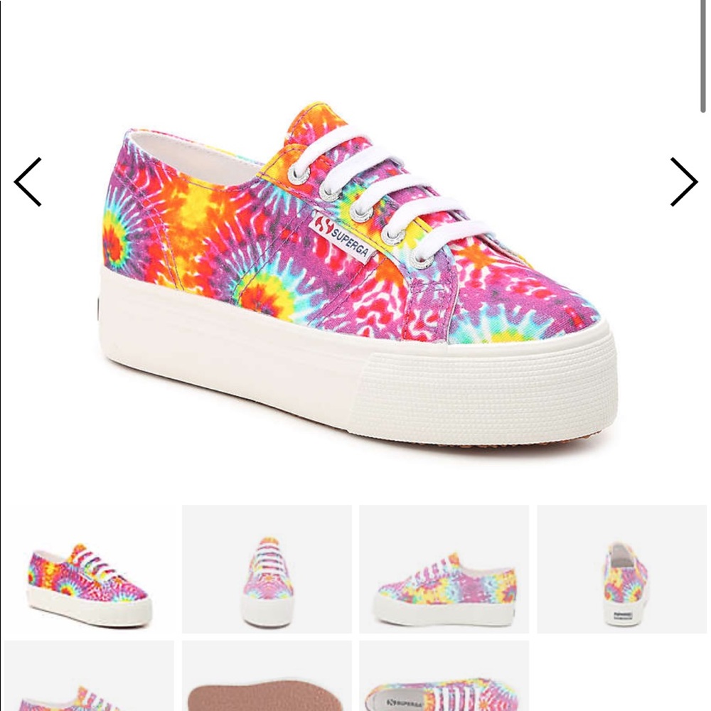 Superga Tie Dye platform sneakers